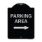 Signmission Parking Area with Right Arrow Heavy-Gauge Aluminum Architectural Sign, 24" x 18", BS-1824-23465 A-DES-BS-1824-23465 - alternate 1